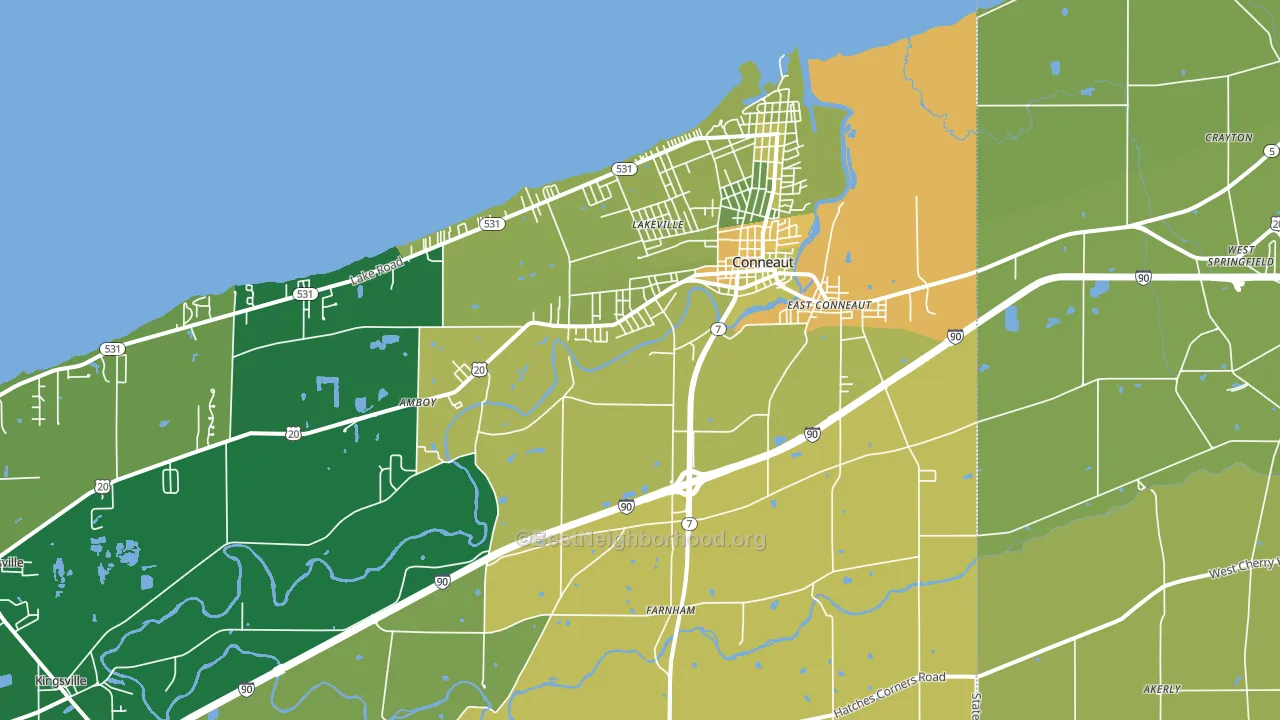 44030, OH block-group voter-turnout map