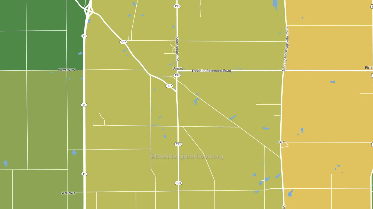 44032, OH block-group voter-turnout map