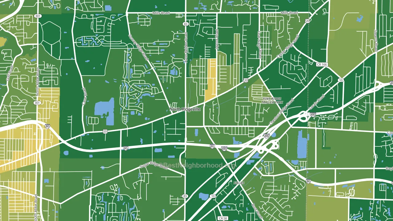 44039, OH block-group voter-turnout map