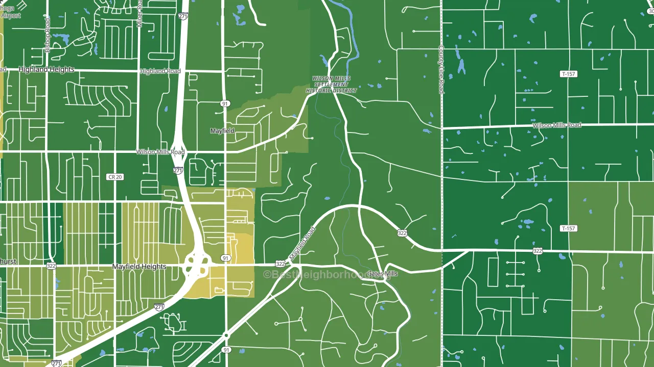 44040, OH block-group voter-turnout map