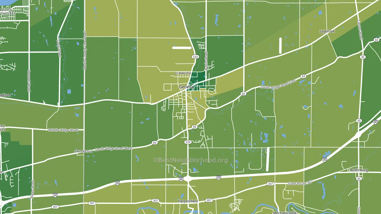 44041, OH block-group voter-turnout map