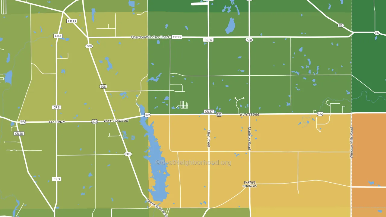 44046, OH block-group voter-turnout map