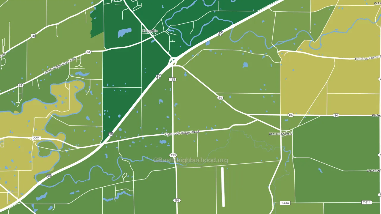 44048, OH block-group voter-turnout map