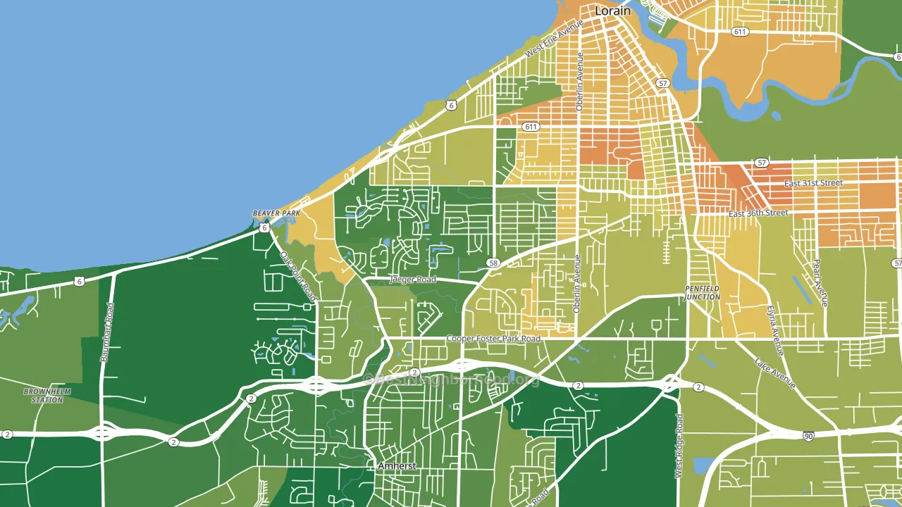44053, OH block-group voter-turnout map