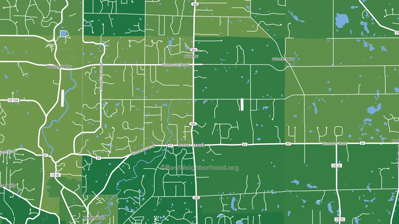 44072, OH block-group voter-turnout map