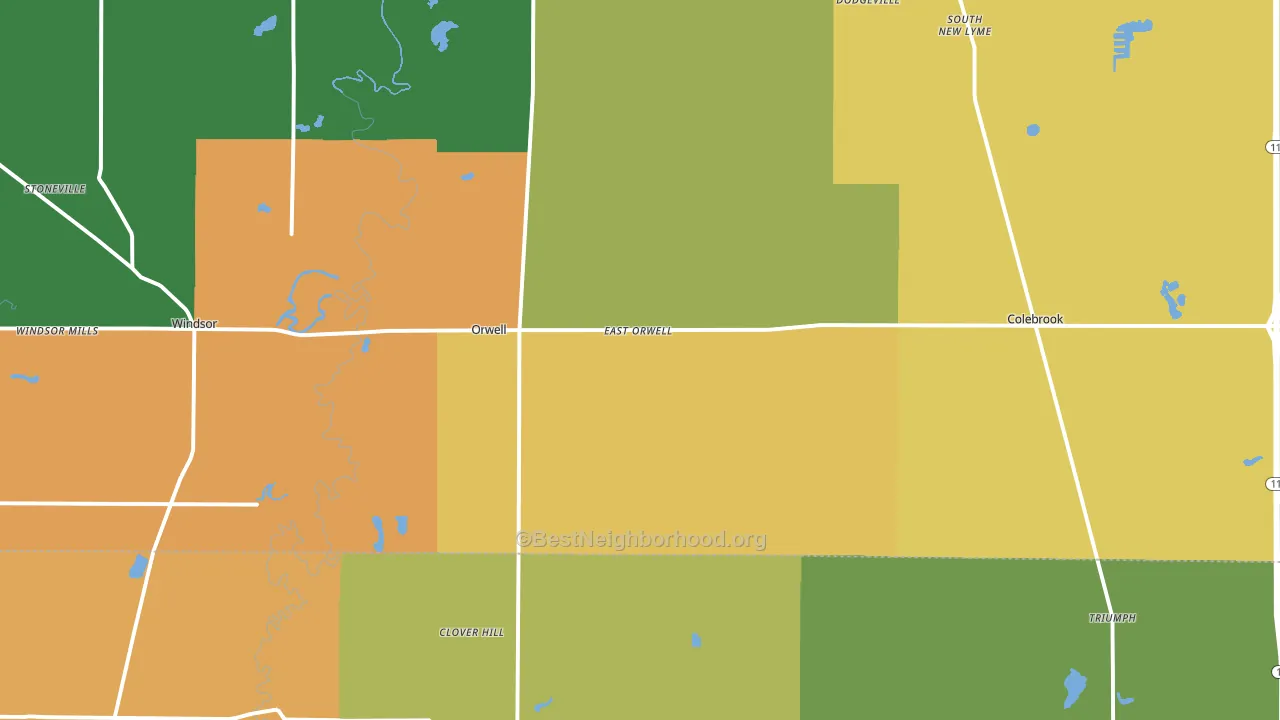 44076, OH block-group voter-turnout map