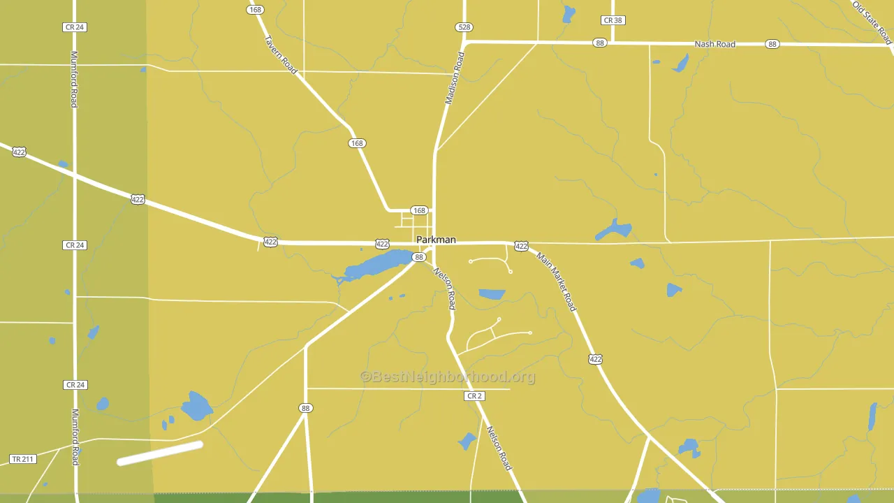 44080, OH block-group voter-turnout map