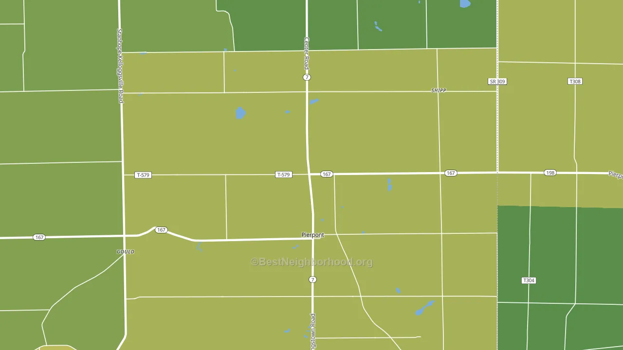 44082, OH block-group voter-turnout map