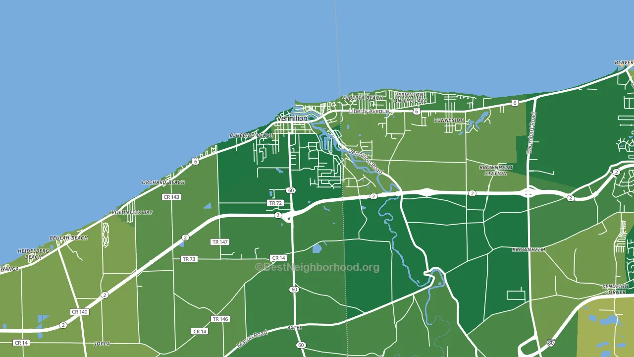 44089, OH block-group voter-turnout map