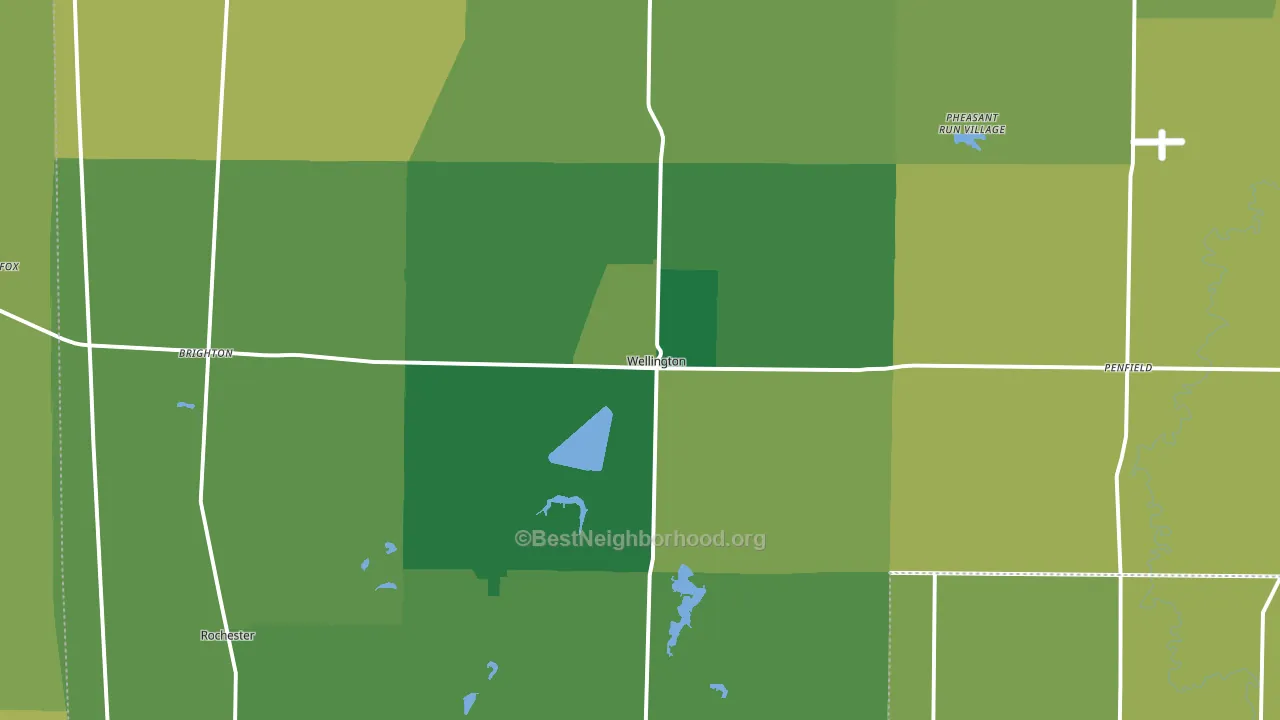 44090, OH block-group voter-turnout map