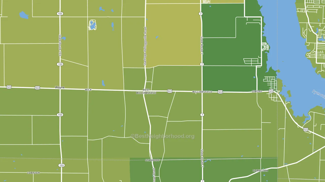 44093, OH block-group voter-turnout map