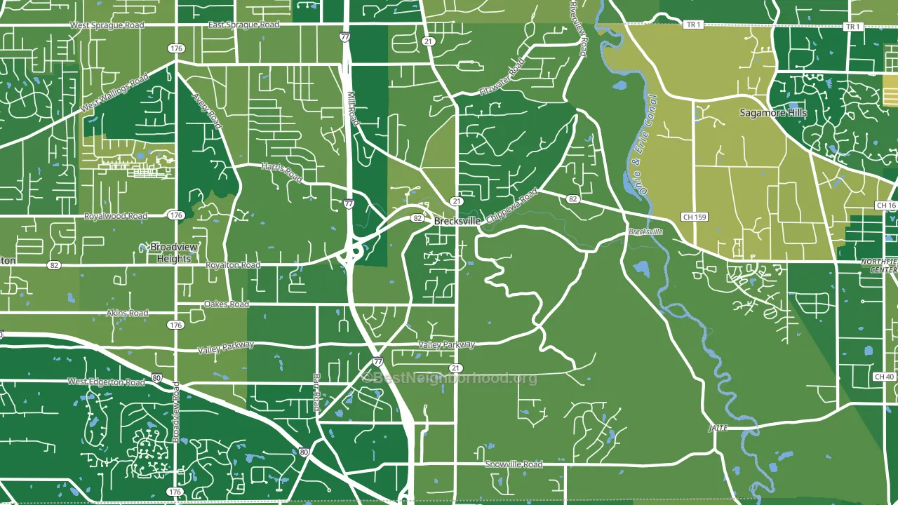 44141, OH block-group voter-turnout map