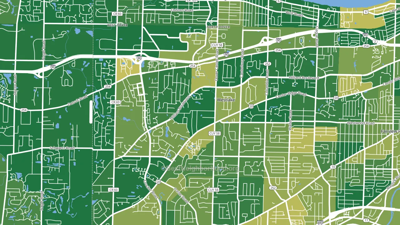 44145, OH block-group voter-turnout map