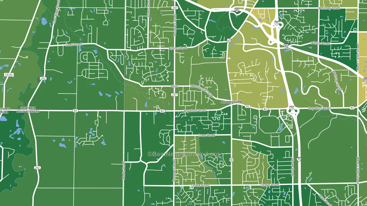 44149, OH block-group voter-turnout map