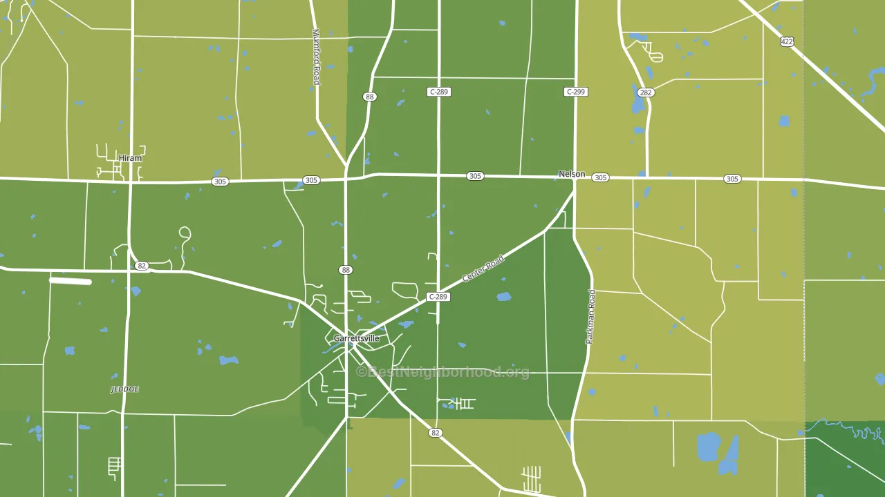 44231, OH block-group voter-turnout map
