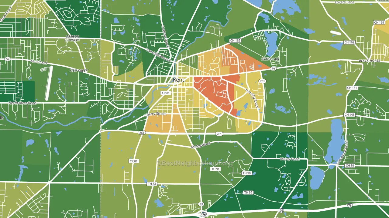 44240, OH block-group voter-turnout map