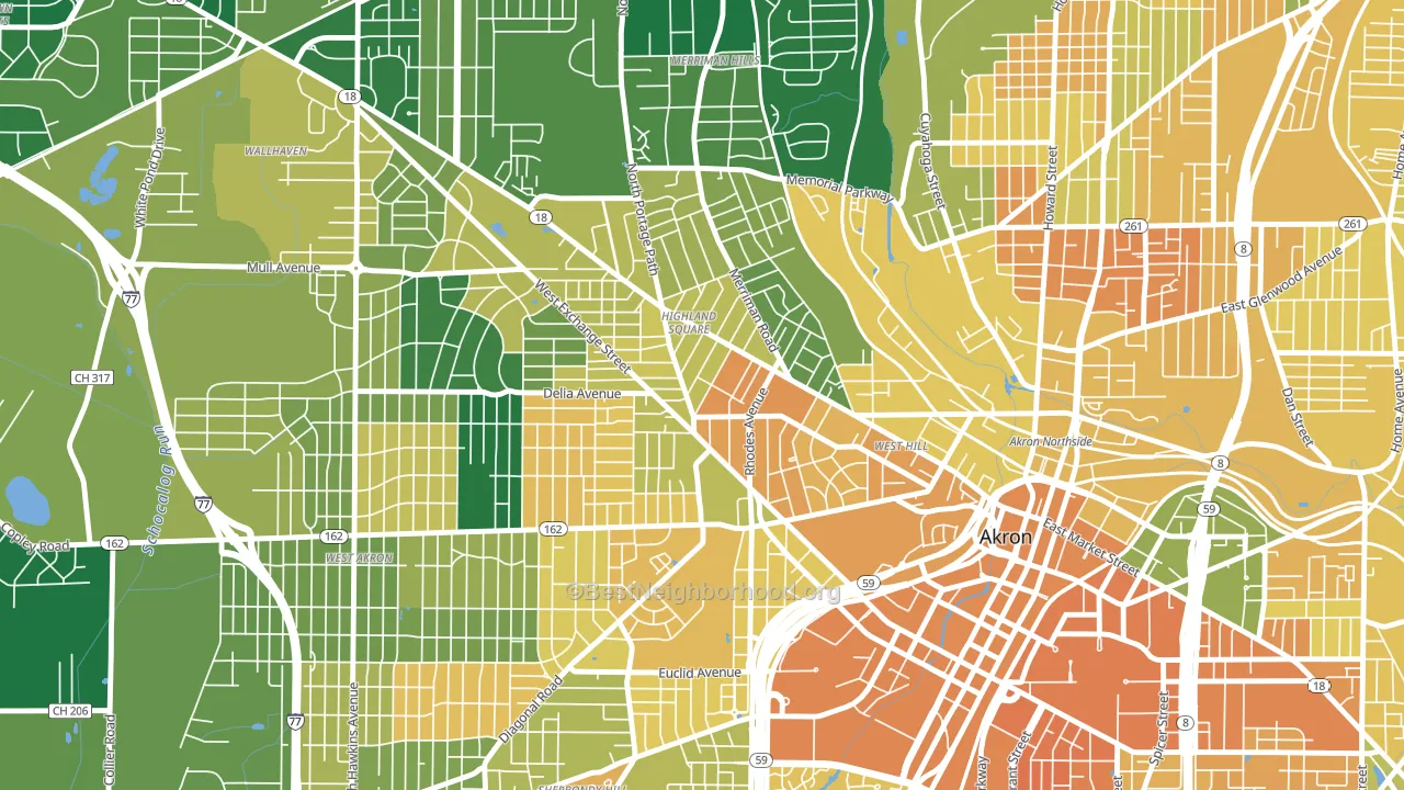 44302, OH block-group voter-turnout map