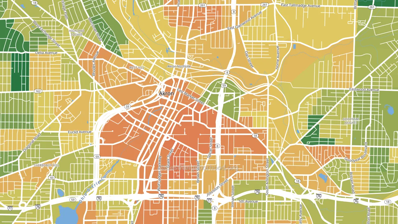 44304, OH block-group voter-turnout map