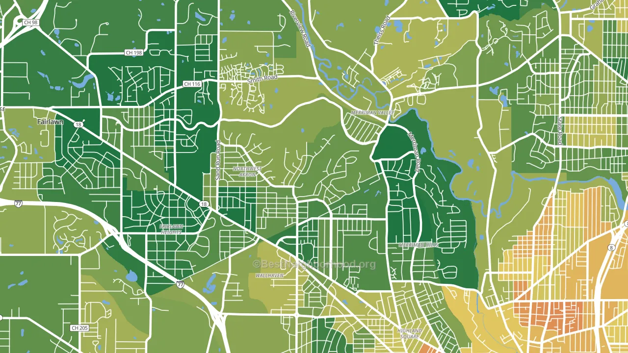 44313, OH block-group voter-turnout map