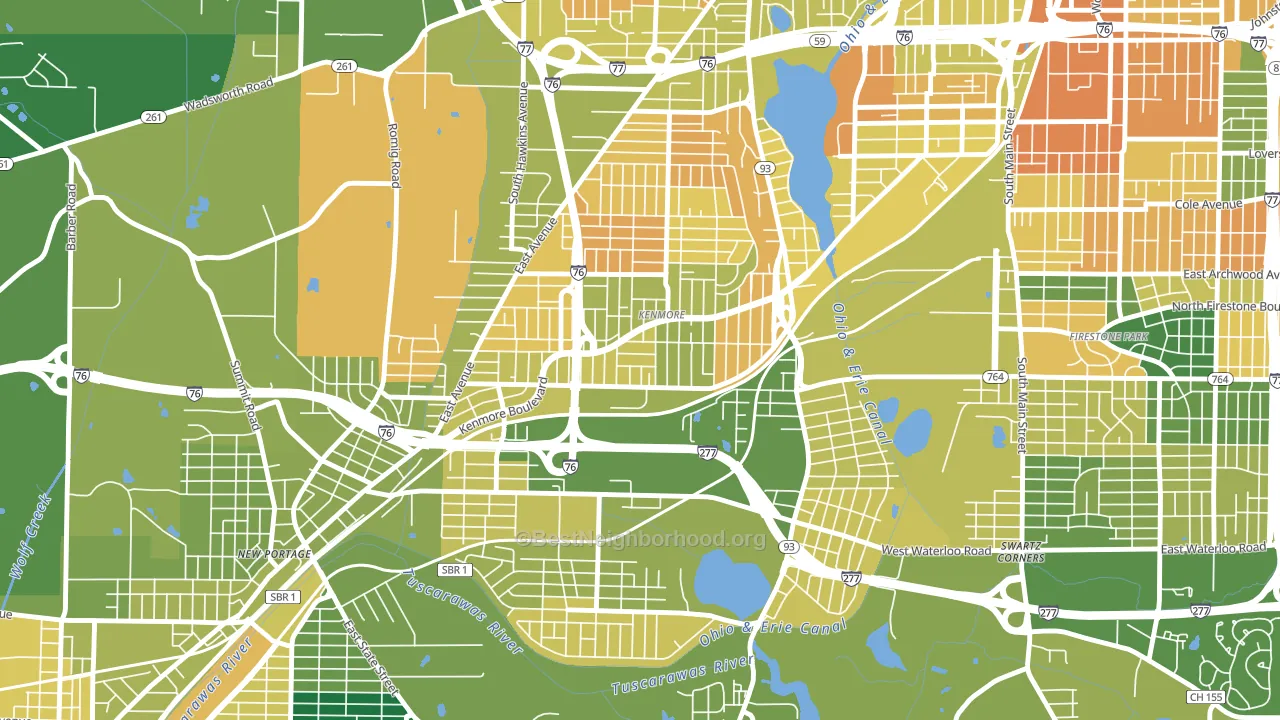 44314, OH block-group voter-turnout map