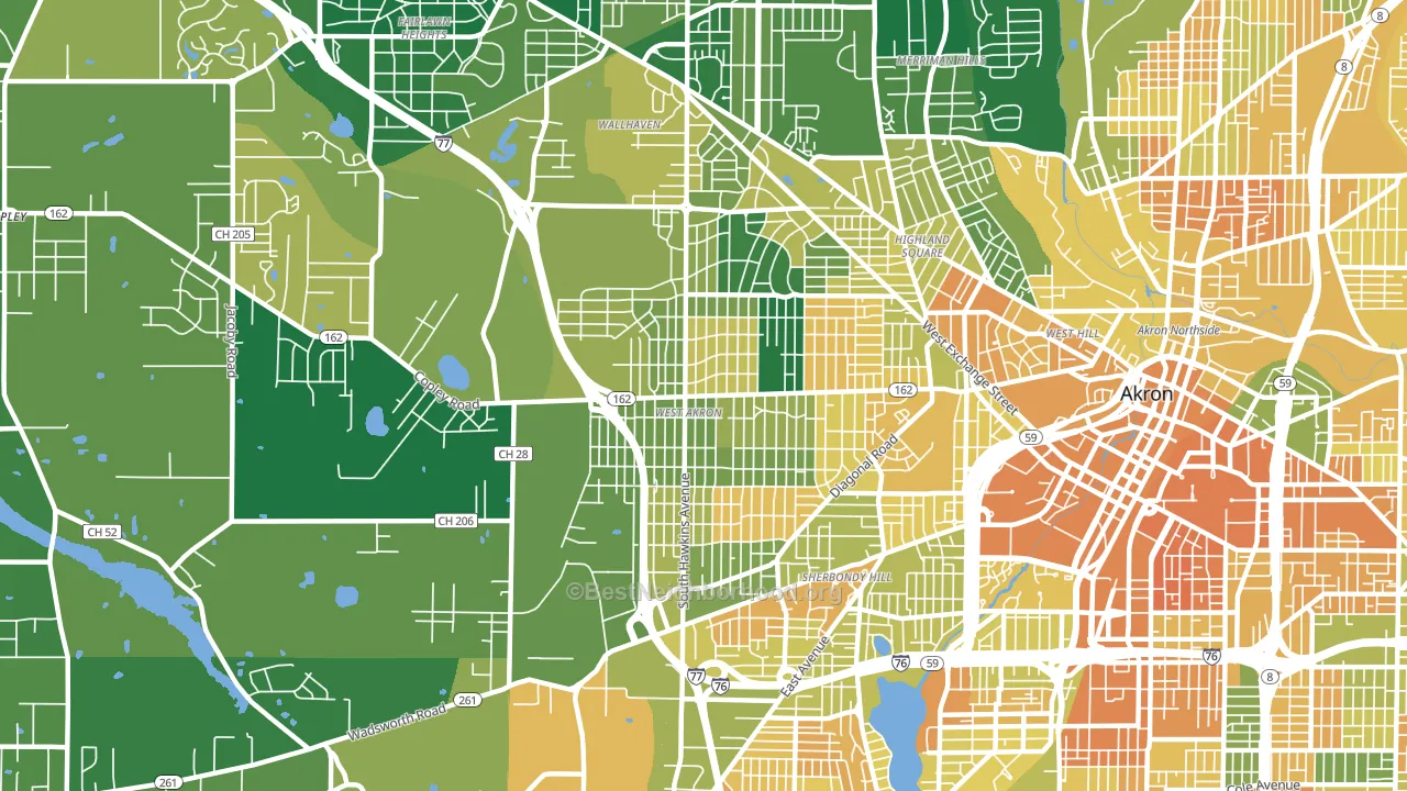 44320, OH block-group voter-turnout map