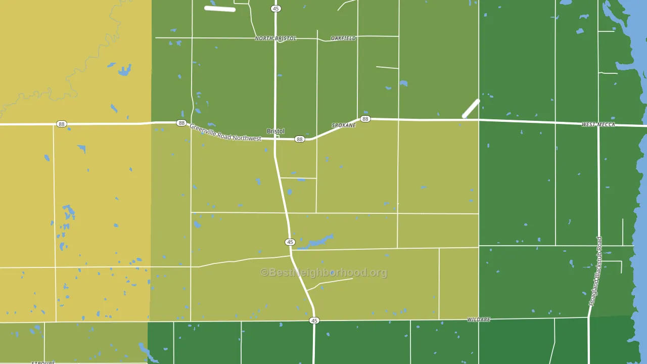 44402, OH block-group voter-turnout map