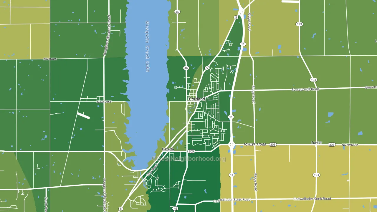 44410, OH block-group voter-turnout map