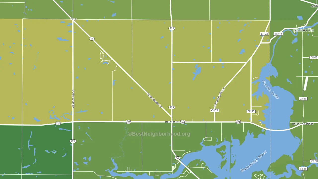 44411, OH block-group voter-turnout map