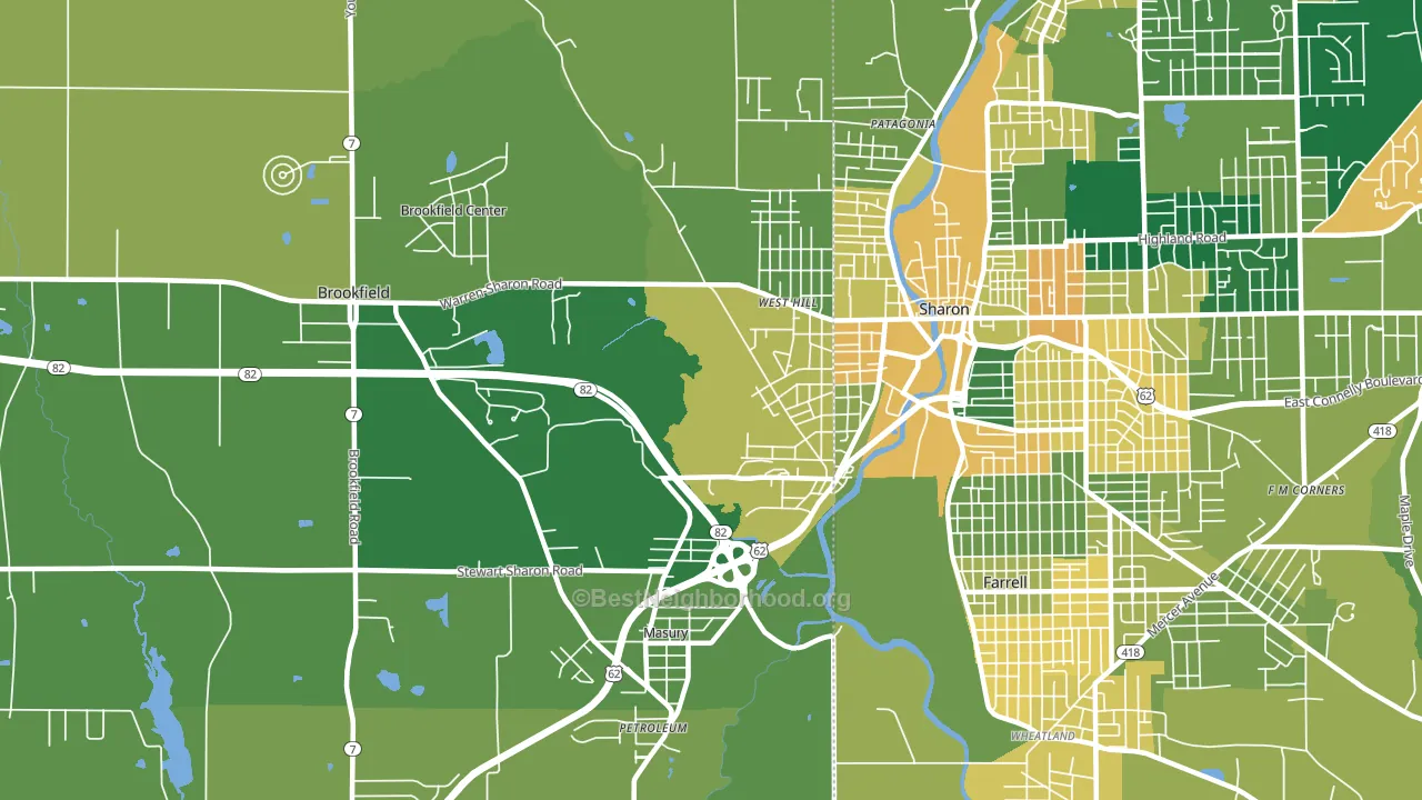 44438, OH block-group voter-turnout map