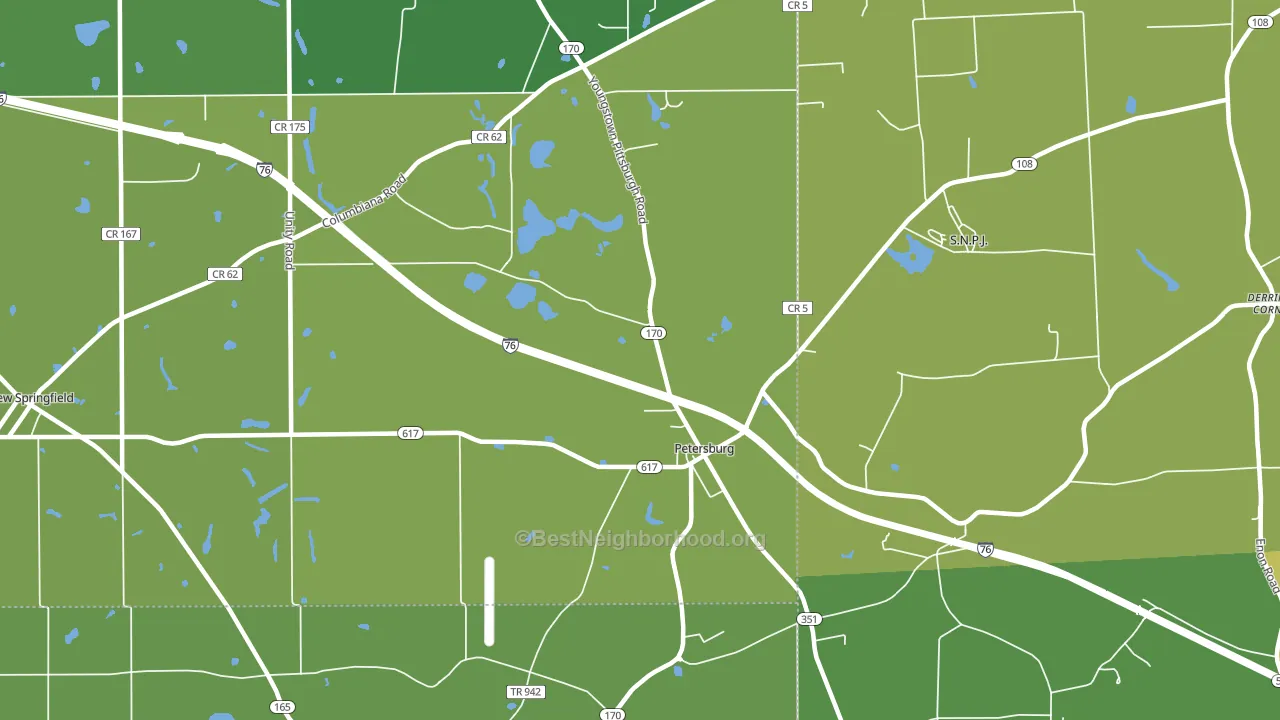 44454, OH block-group voter-turnout map