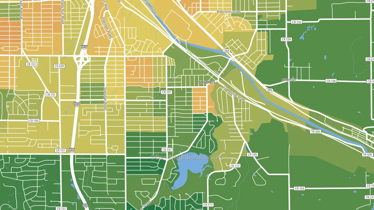 44471, OH block-group voter-turnout map