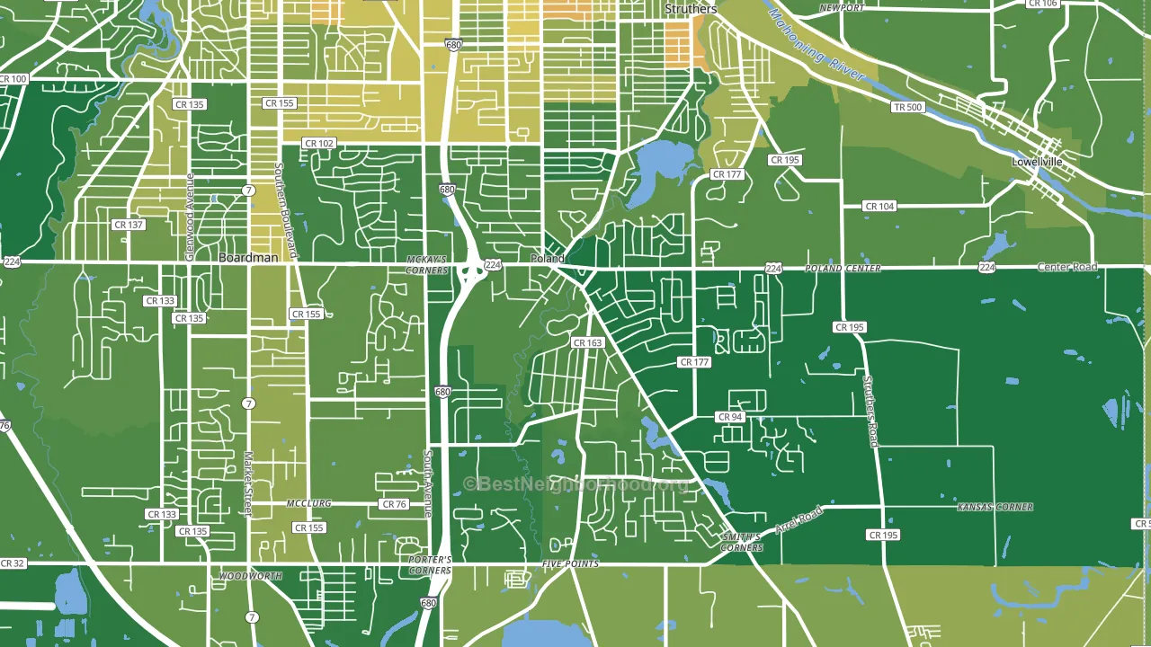 44514, OH block-group voter-turnout map