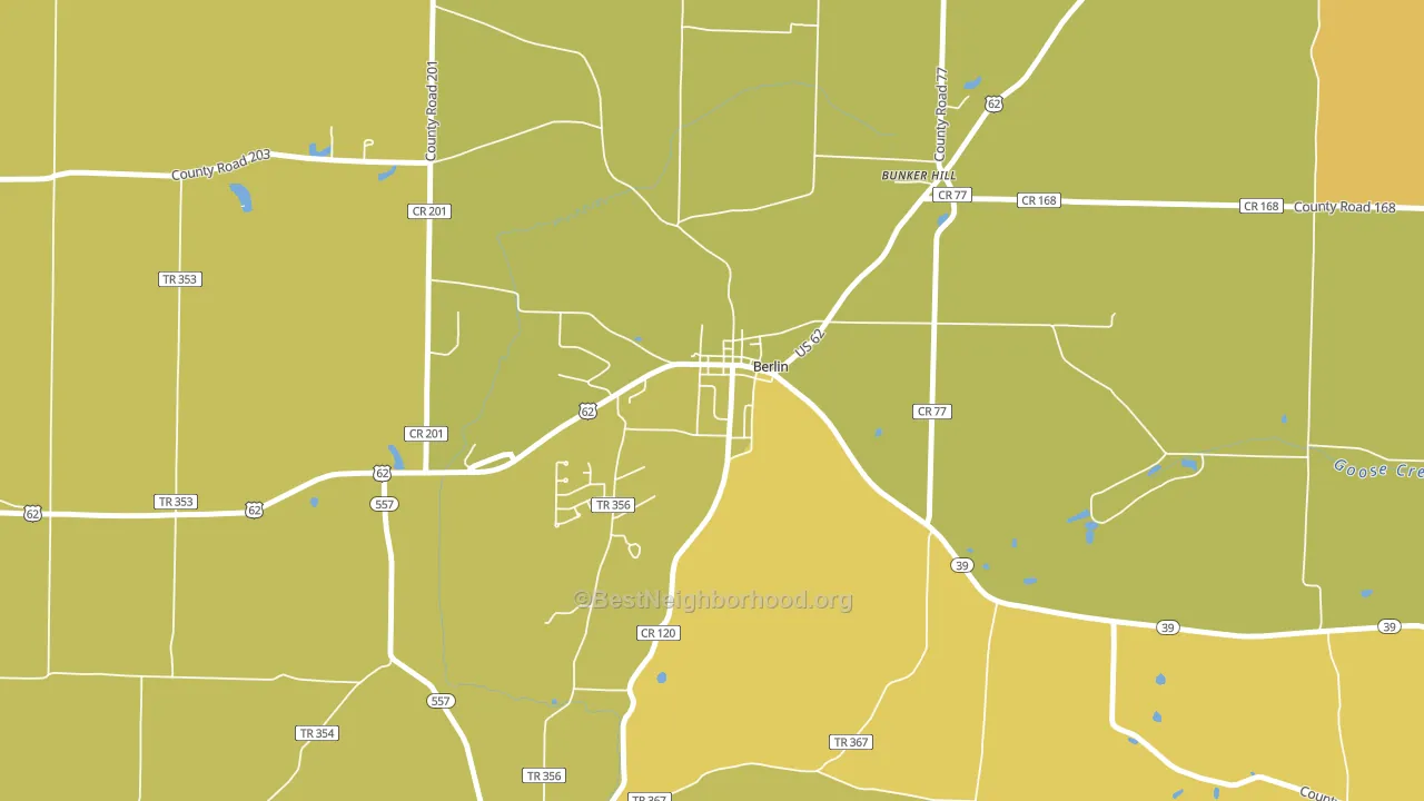 44610, OH block-group voter-turnout map