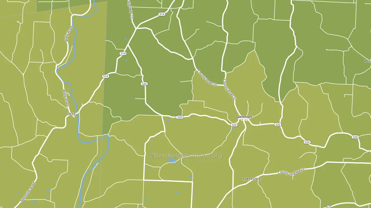 44628, OH block-group voter-turnout map