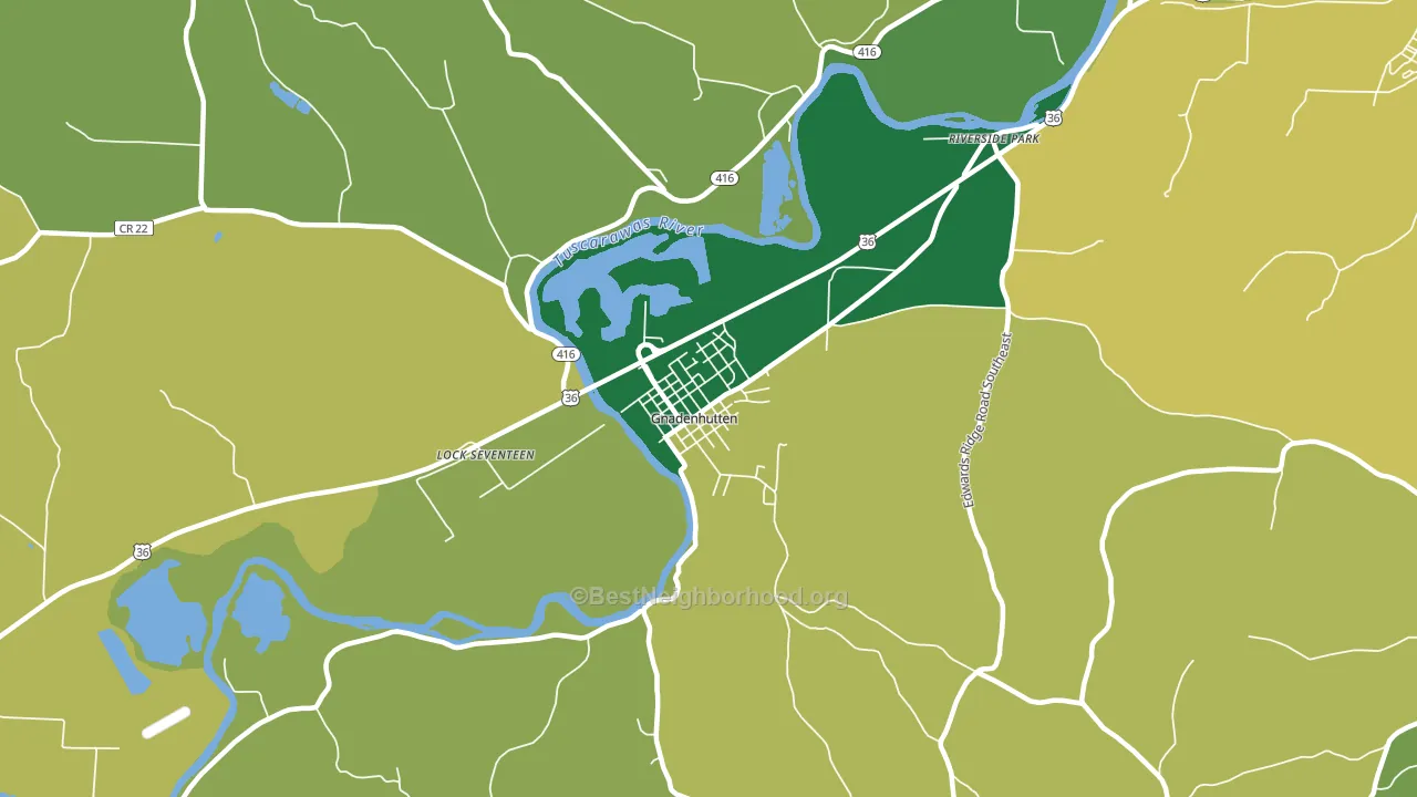 44629, OH block-group voter-turnout map