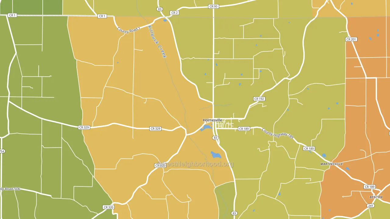 44633, OH block-group voter-turnout map