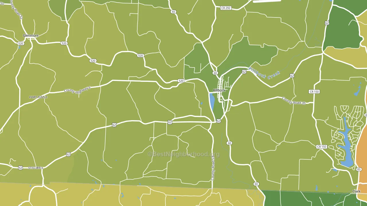 44637, OH block-group voter-turnout map