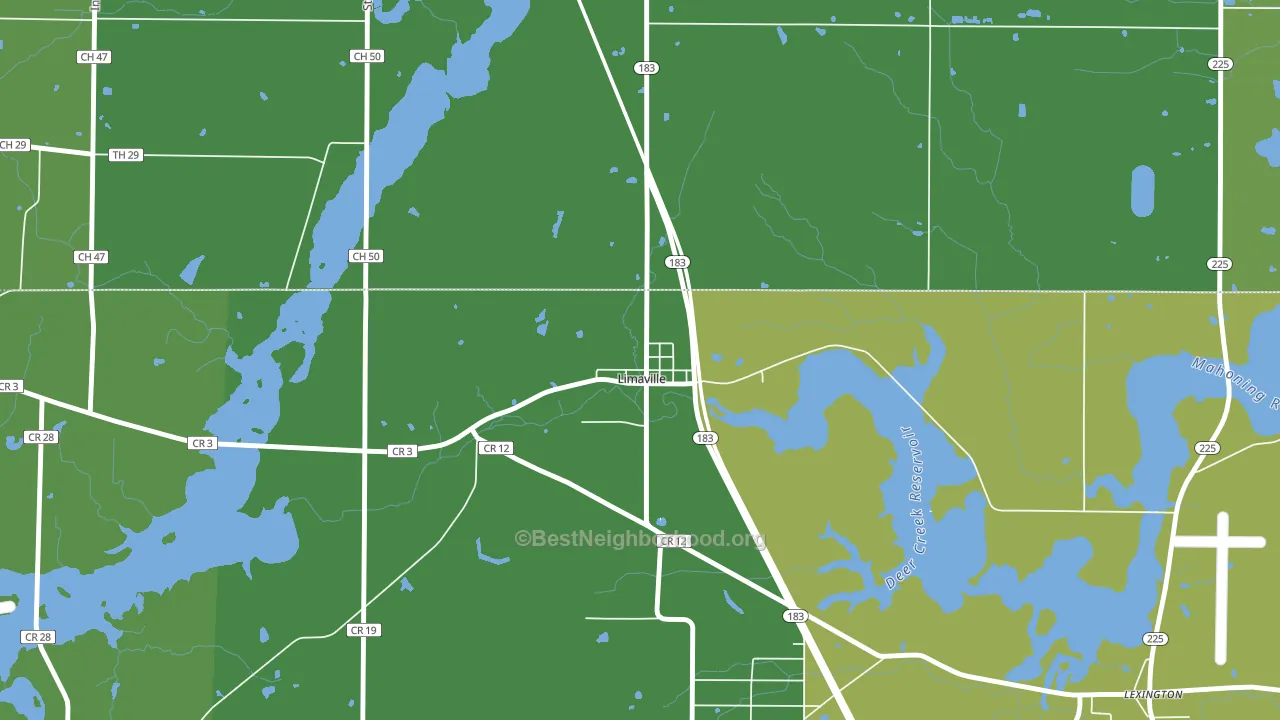 44640, OH block-group voter-turnout map