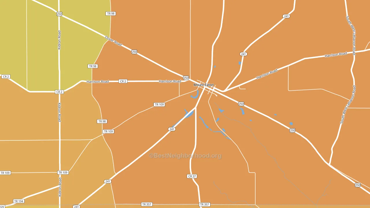 44659, OH block-group voter-turnout map