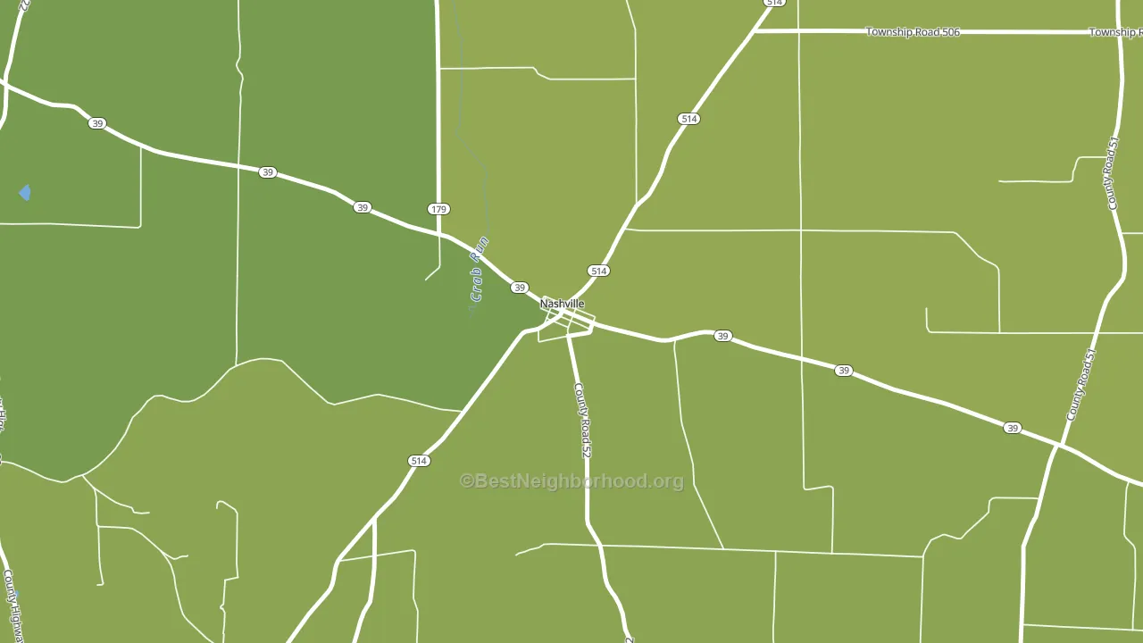 44661, OH block-group voter-turnout map
