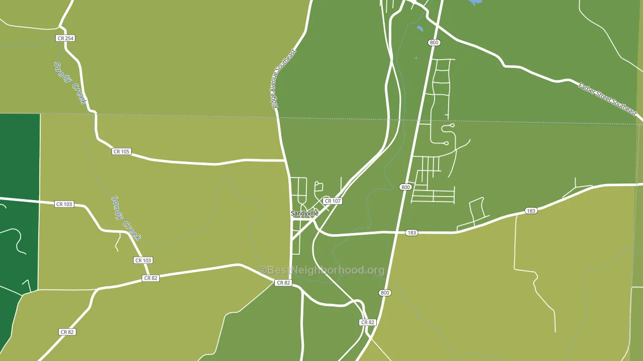 44671, OH block-group voter-turnout map