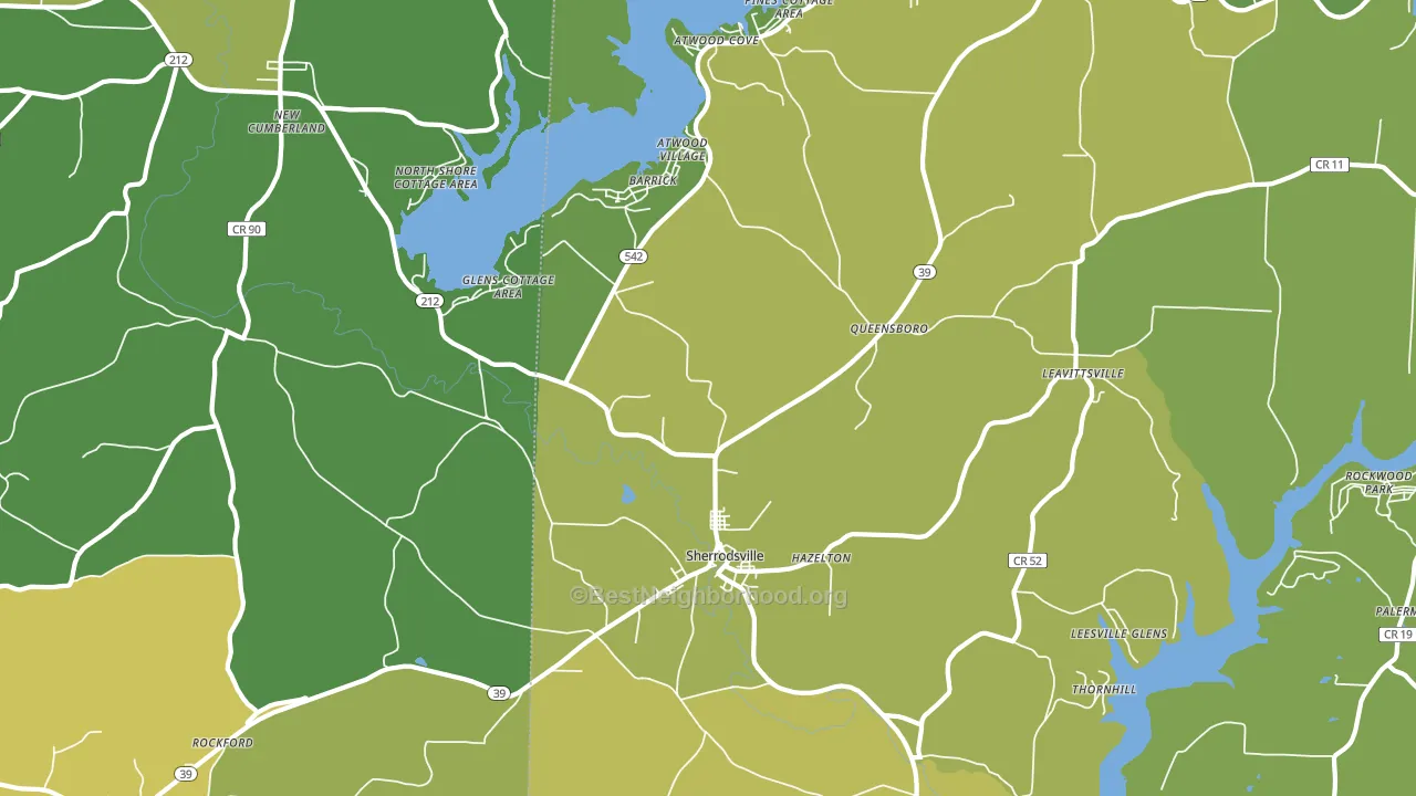 44675, OH block-group voter-turnout map