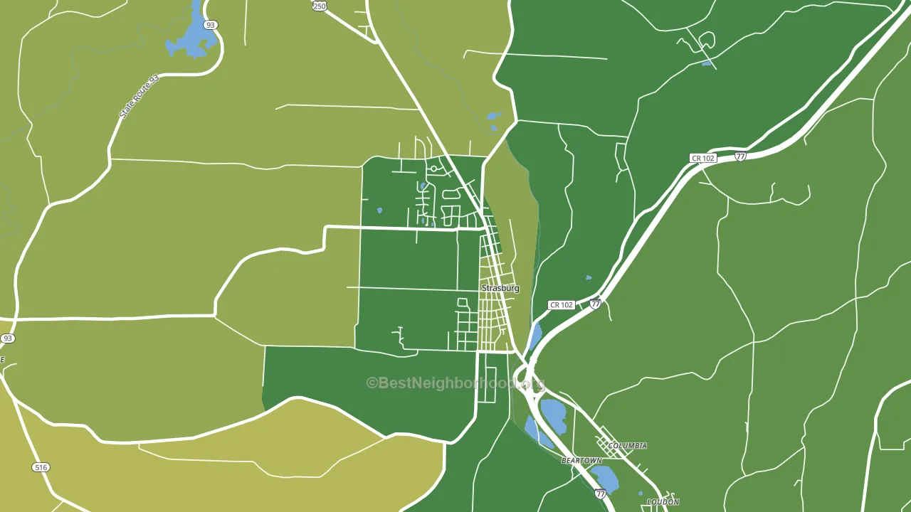 44680, OH block-group voter-turnout map