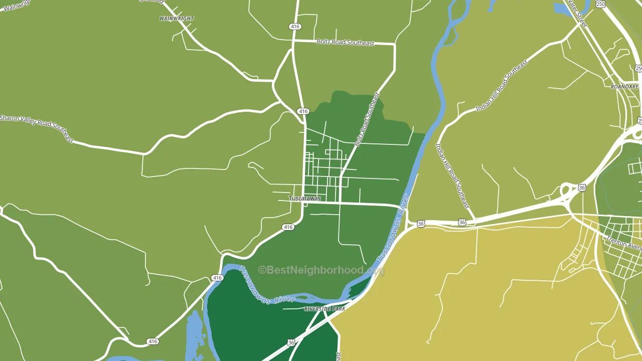 44682, OH block-group voter-turnout map