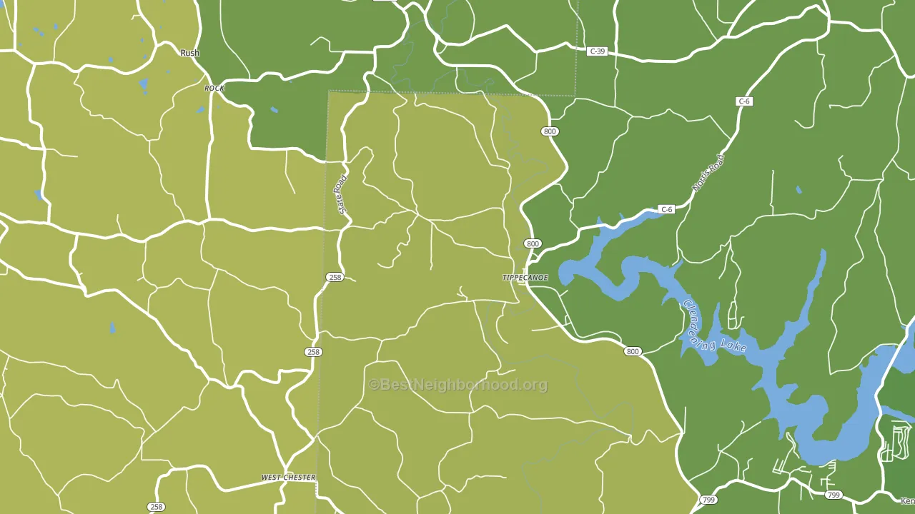 44699, OH block-group voter-turnout map