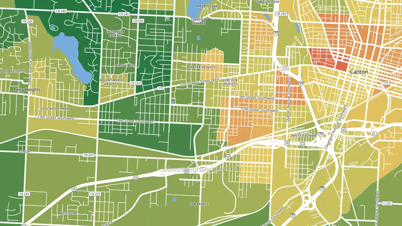 44710, OH block-group voter-turnout map