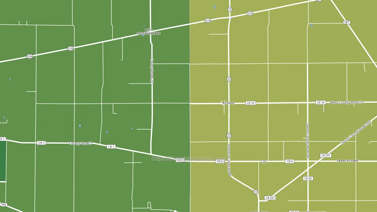 44802, OH block-group voter-turnout map
