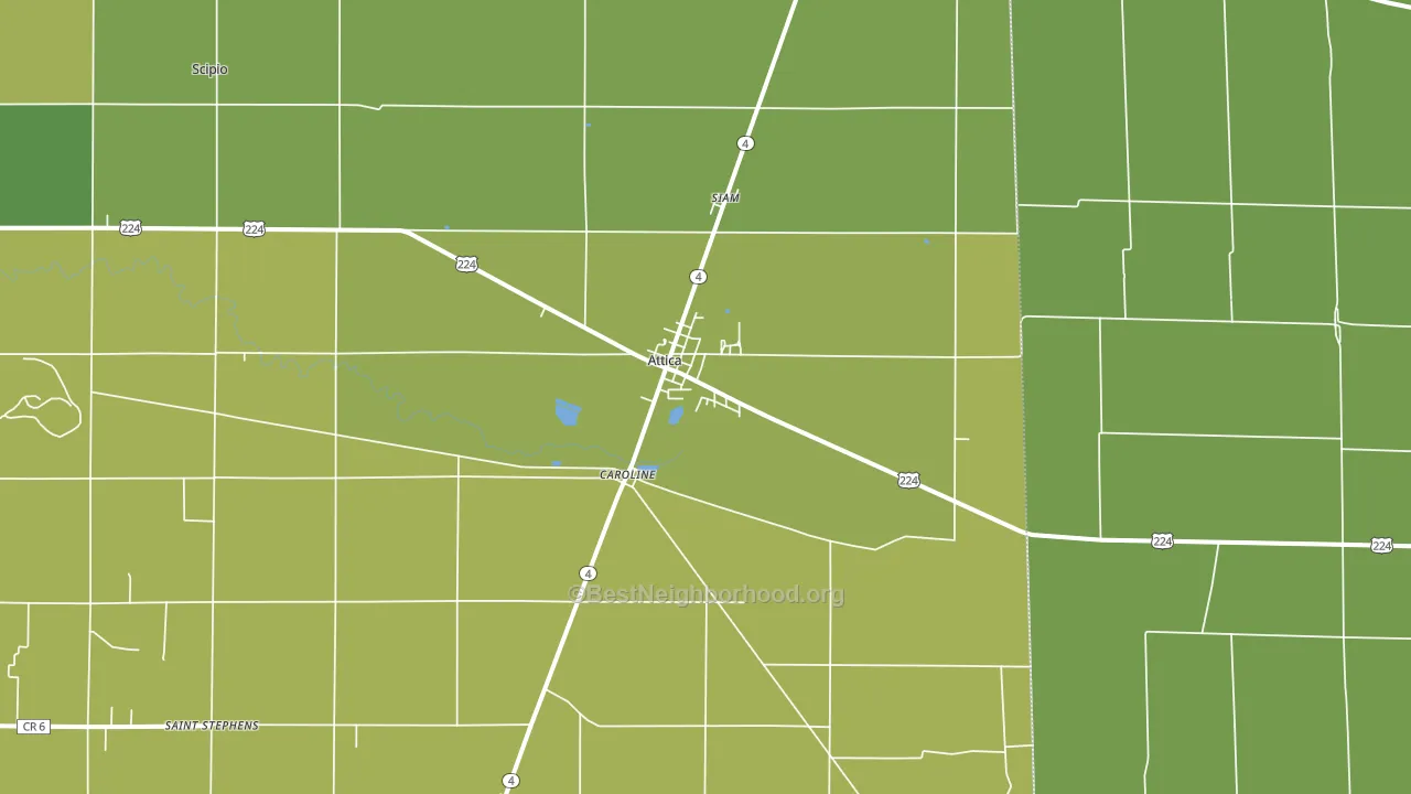 44807, OH block-group voter-turnout map