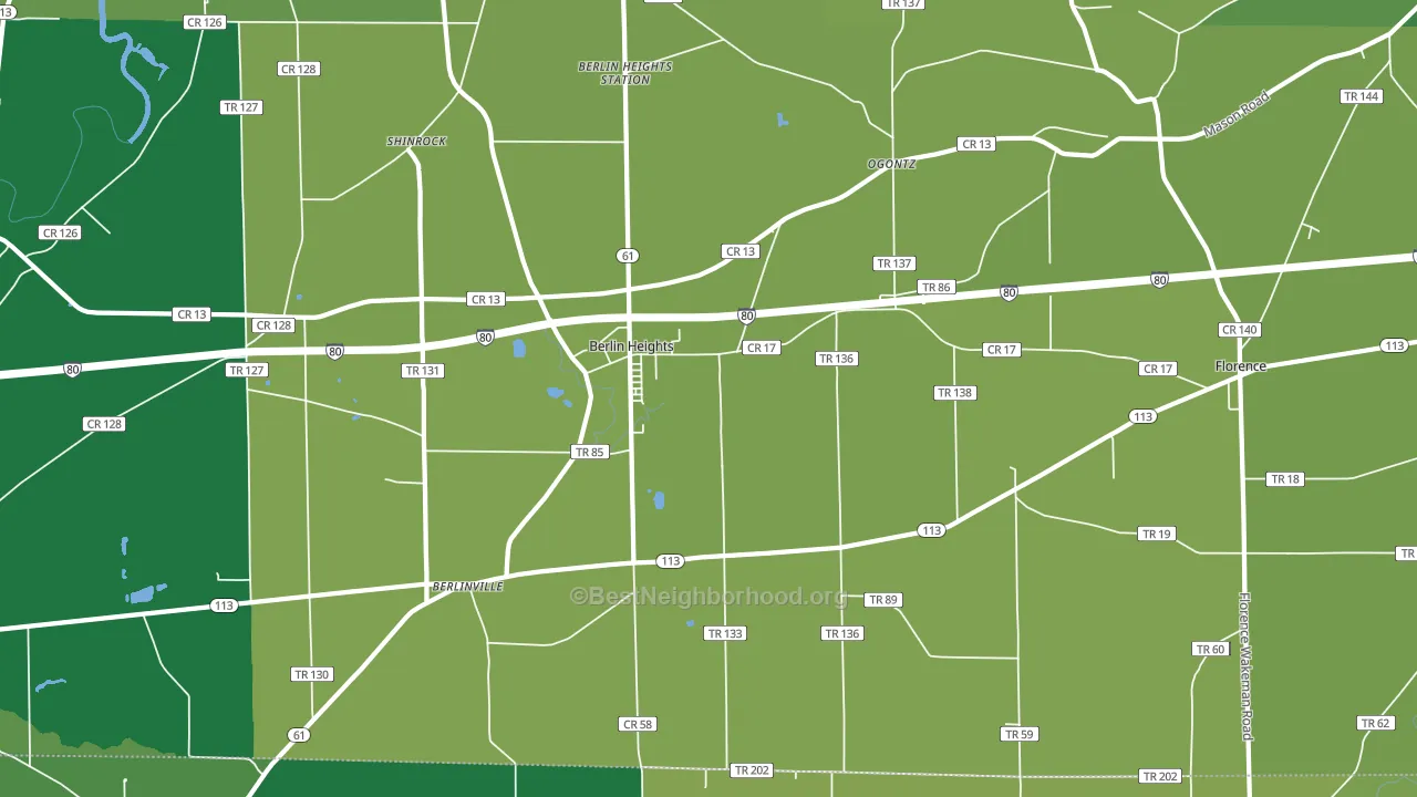 44814, OH block-group voter-turnout map