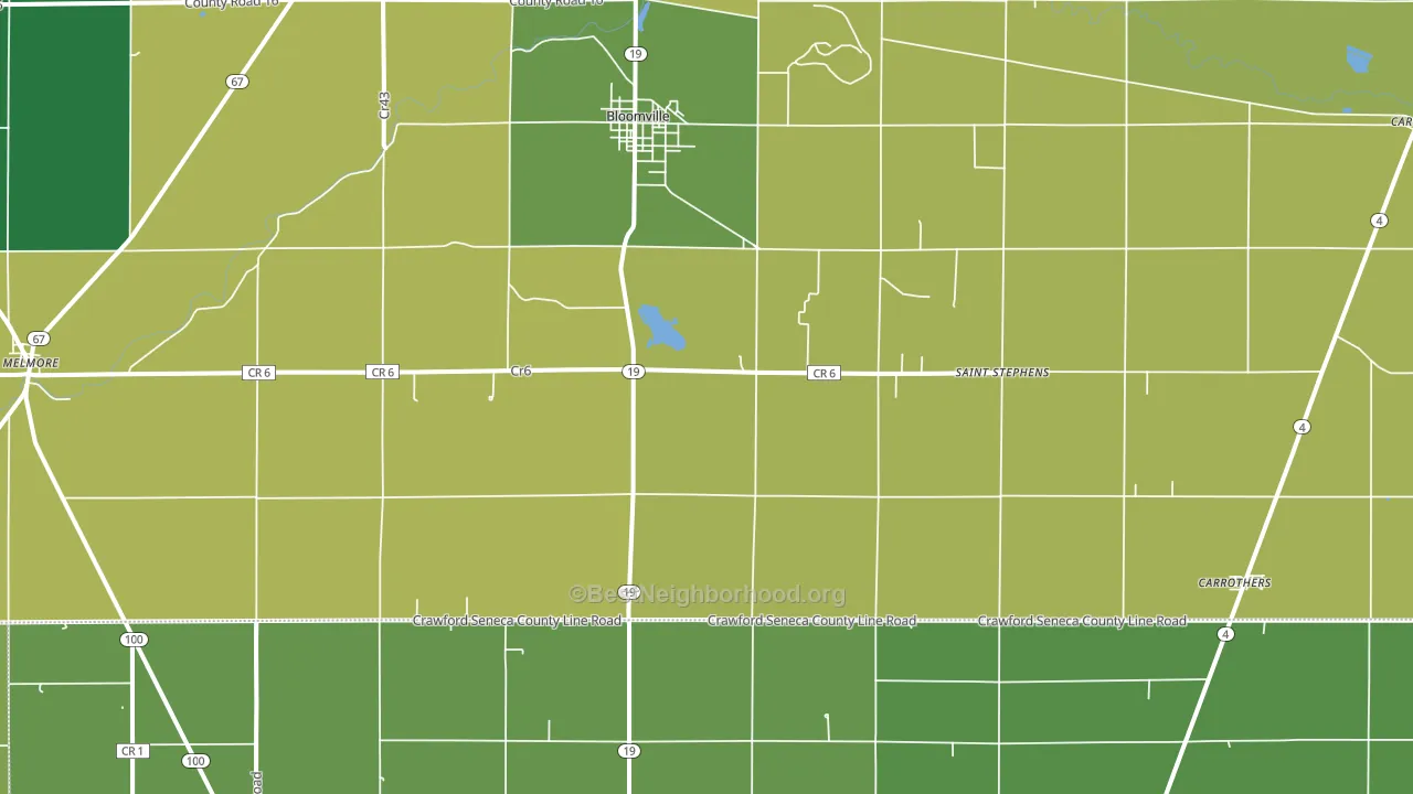 44818, OH block-group voter-turnout map